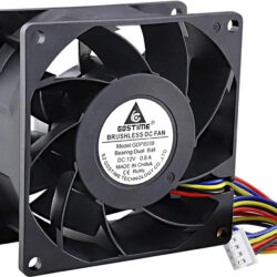 Ventilador De Enfriamiento Dual Alta Velocidad Gdstime 8038