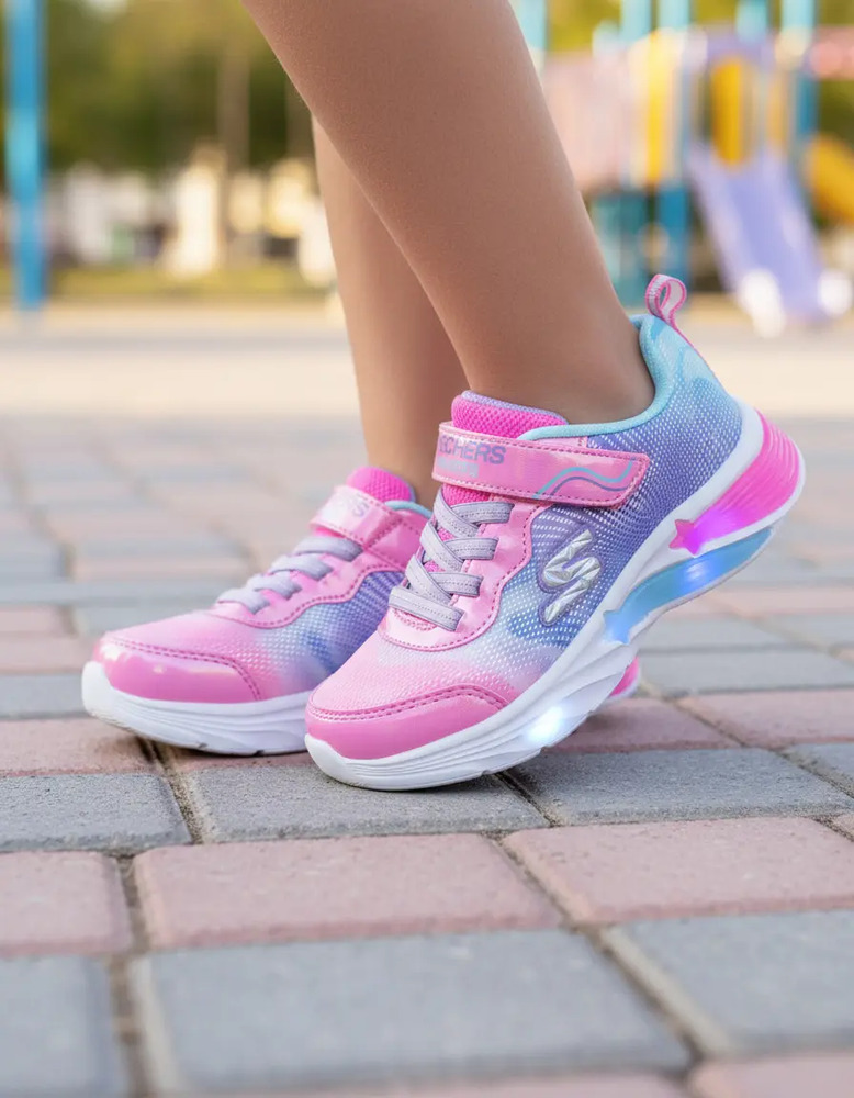 Tenis Skechers Para Niñas Con Luz Modelo Hotpink/318297 - Image 2