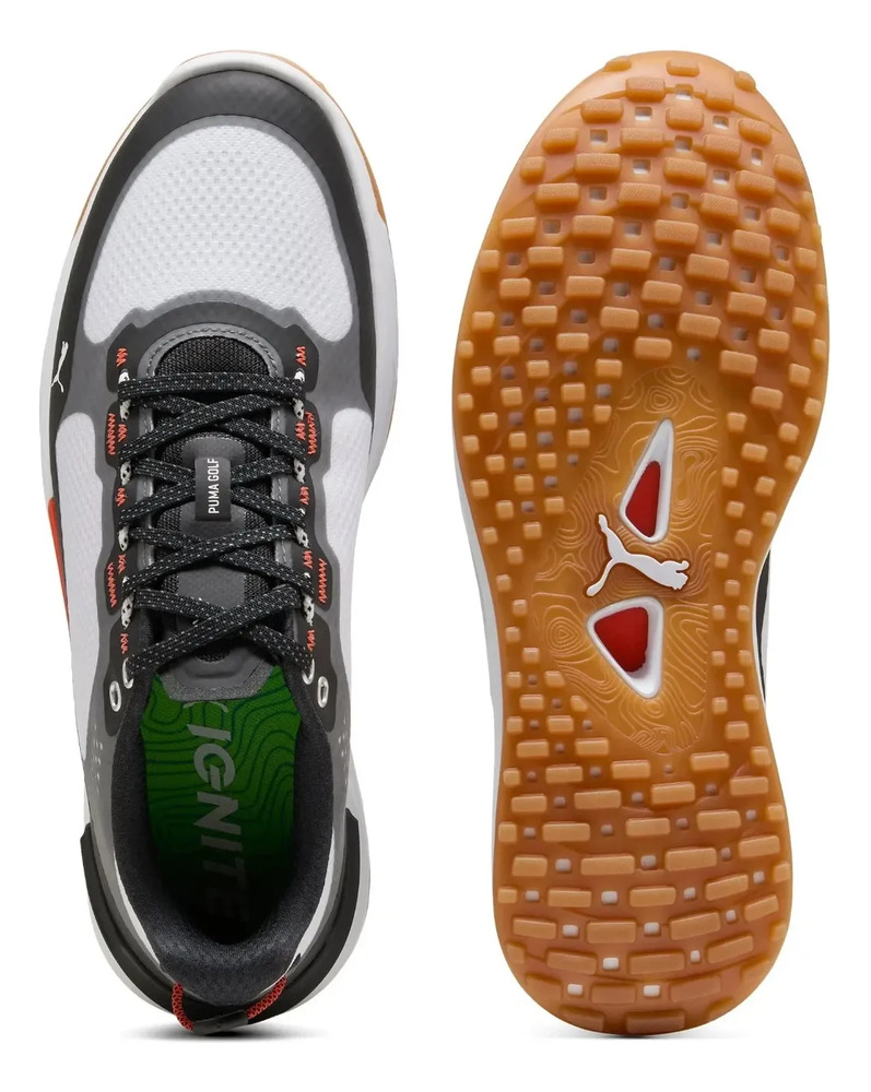 Zapato Tenis Para Golf Puma Mod. Ignite Elevate X Black Negro Liso 9,0 Mx - Image 7