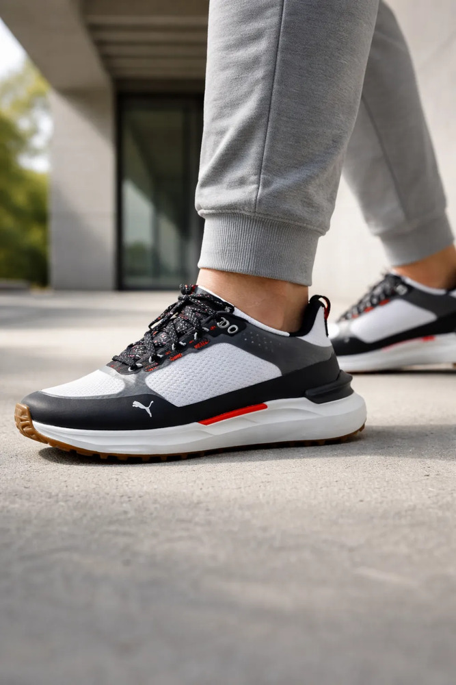 Zapato Tenis Para Golf Puma Mod. Ignite Elevate X Black Negro Liso 9,0 Mx - Image 3