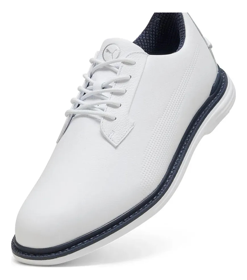 Zapato Tenis Para Golf Puma Mod. Royale - Light Blue, Blanco Blanco Liso 7,5 Mx - Image 3