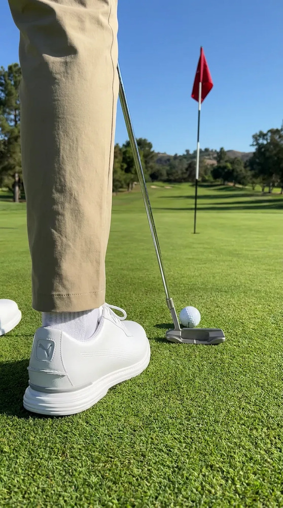 Zapato Tenis Para Golf Puma Mod. Royale - Ash Gray Blanco Liso 7,0 Mx - Image 2