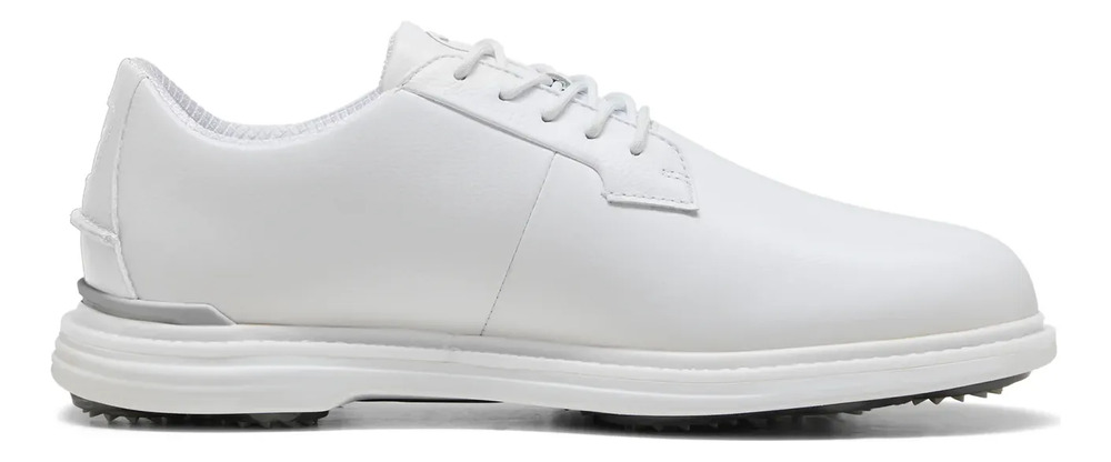 Zapato Tenis Para Golf Puma Mod. Royale - Ash Gray Blanco Liso 7,0 Mx - Image 6