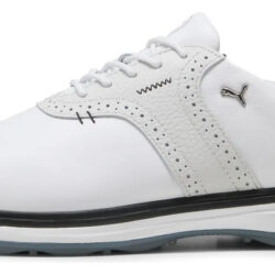 Zapato Tenis Para Golf Puma Mod. Avant- Gray Black Caballero Blanco/black Liso 5,0 Mx