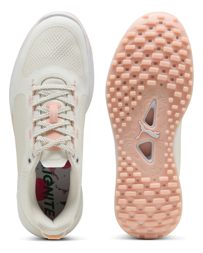 Zapato Tenis Para Golf Puma Mod. Elevate X Peaches Hueso Liso 8,0 Mx - Image 9