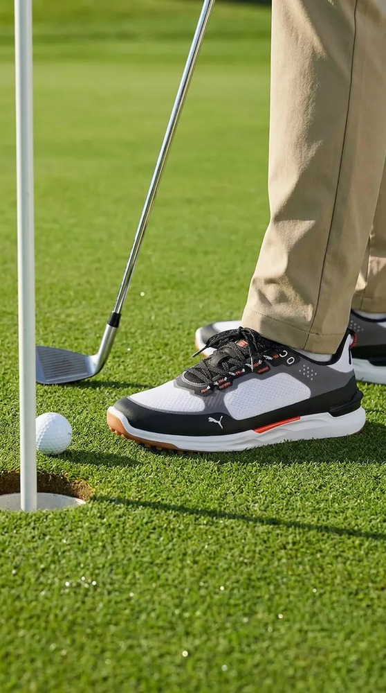 Zapato Tenis Para Golf Puma Mod. Ignite Elevate X Black Negro Liso 9,0 Mx - Image 2