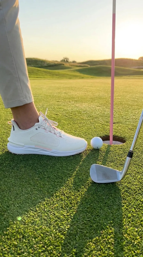 Zapato Tenis Para Golf Puma Mod. Elevate X Peaches Hueso Liso 8,0 Mx - Image 2
