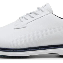 Zapato Tenis Para Golf Puma Mod. Royale - Light Blue, Blanco Blanco Liso 7,0 Mx